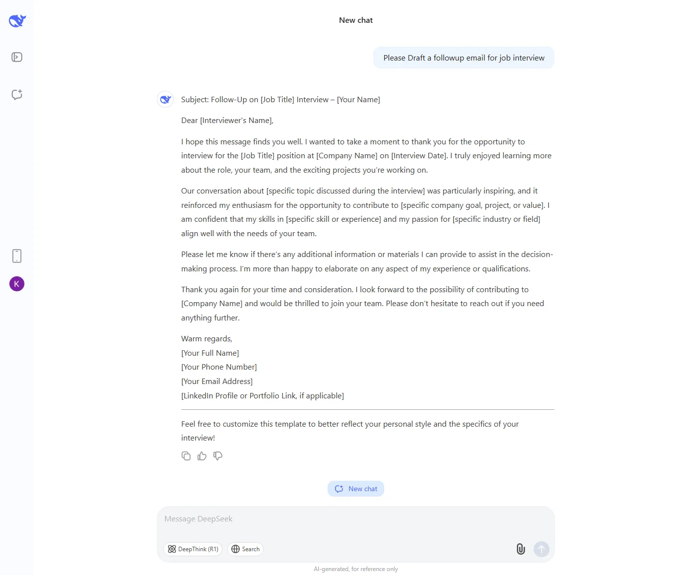 Deepseek mail test