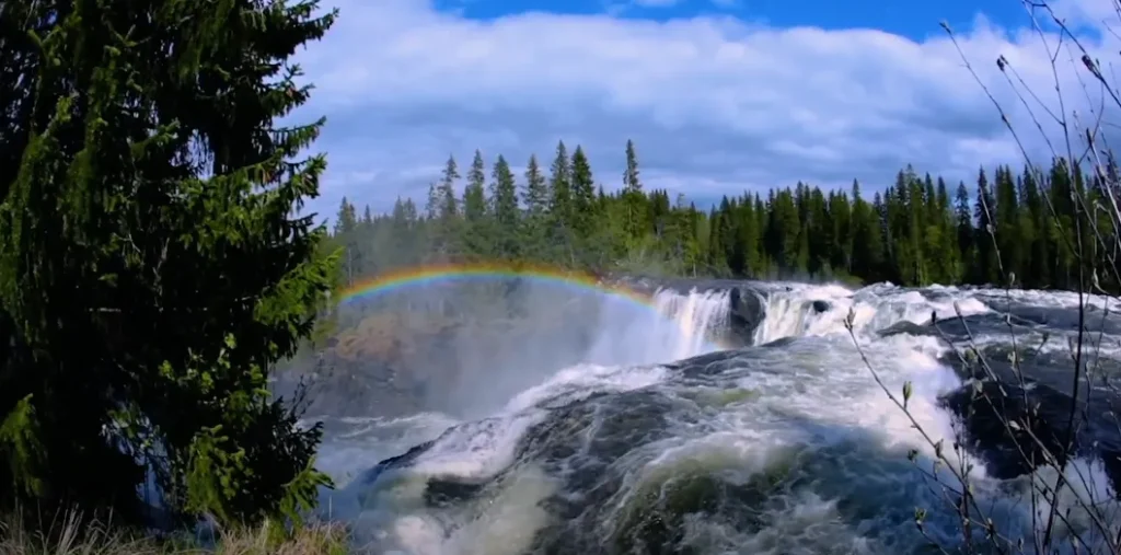 Ristafallet Waterfall in Sweden