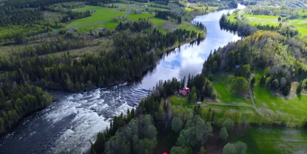 Ristafallet Waterfall in Sweden