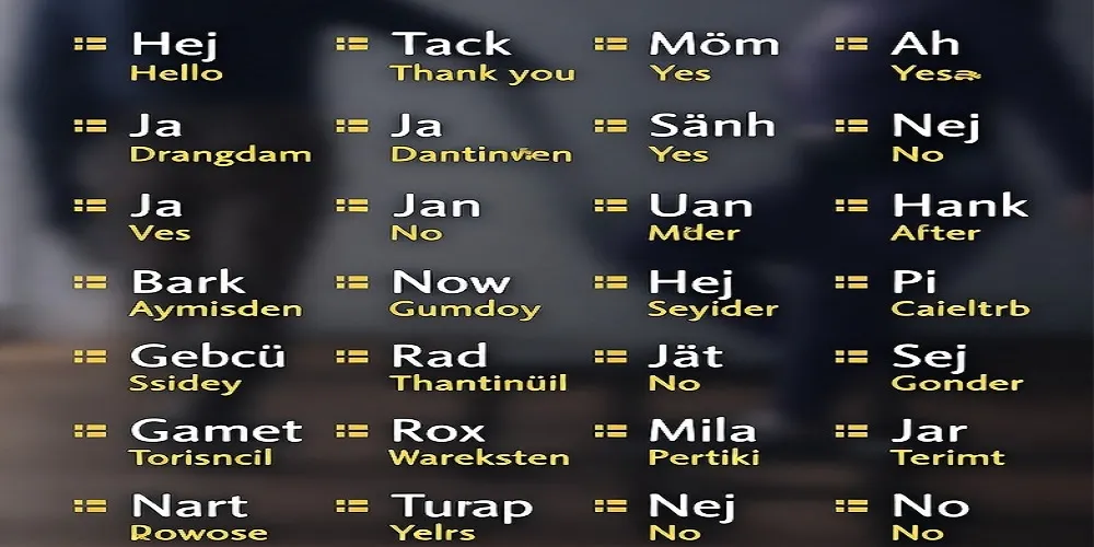 Essential Swedish Words for Beginners